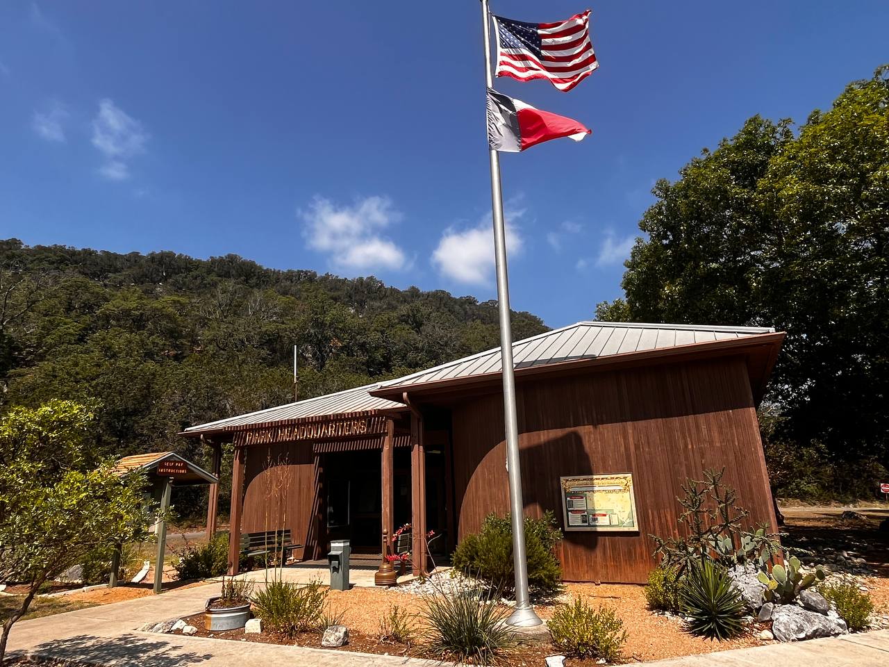 Visitor center at Lost Maples
