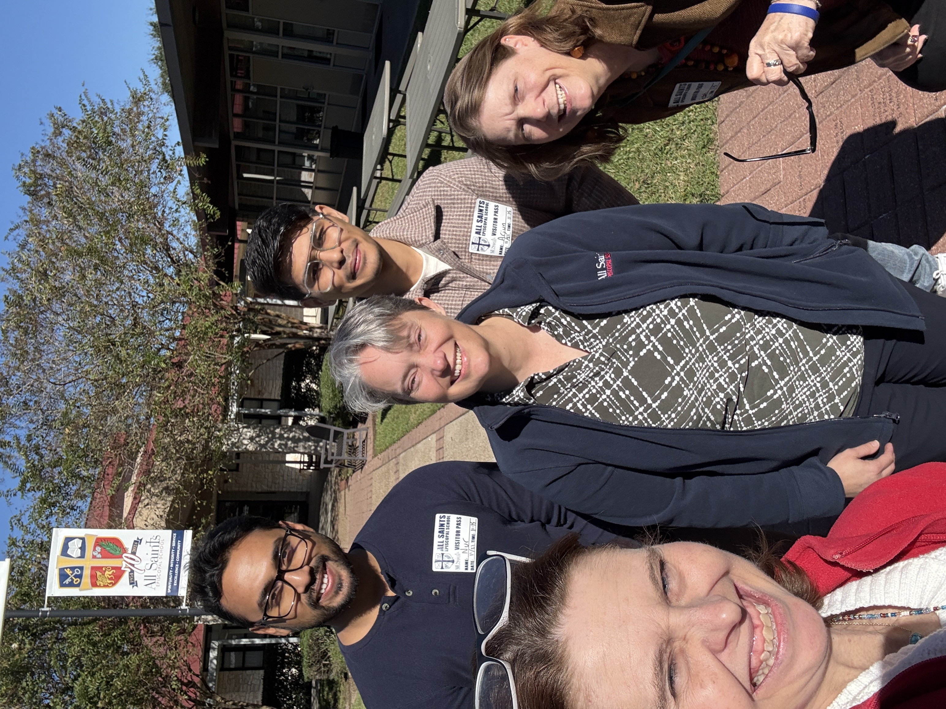 Selfie with teachers and guests